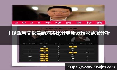 丁俊晖与艾伦最新对决比分更新及精彩赛况分析
